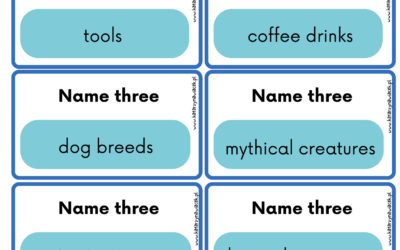 Name three – rozgrzewka do pobrania