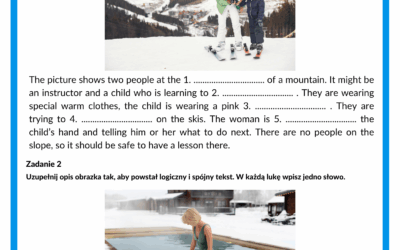 Zimowy opis obrazka do E8