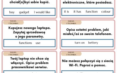 Nauka i technika – karty tematyczne na reagowanie